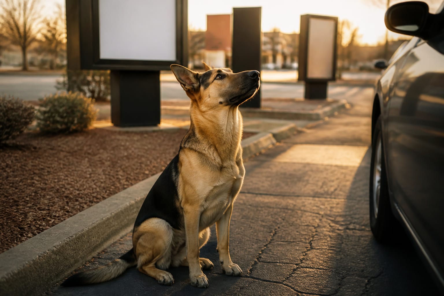 A Stray Dog Worked Out How A Drive-Thru Operates — Then Used It To Get Himself Fed