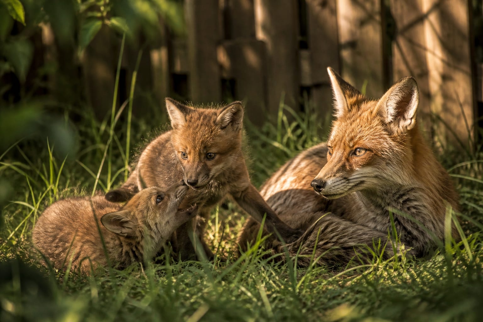 A Fox Family Moved In Under A Garden Shed — Officials Say Leave Them Alone