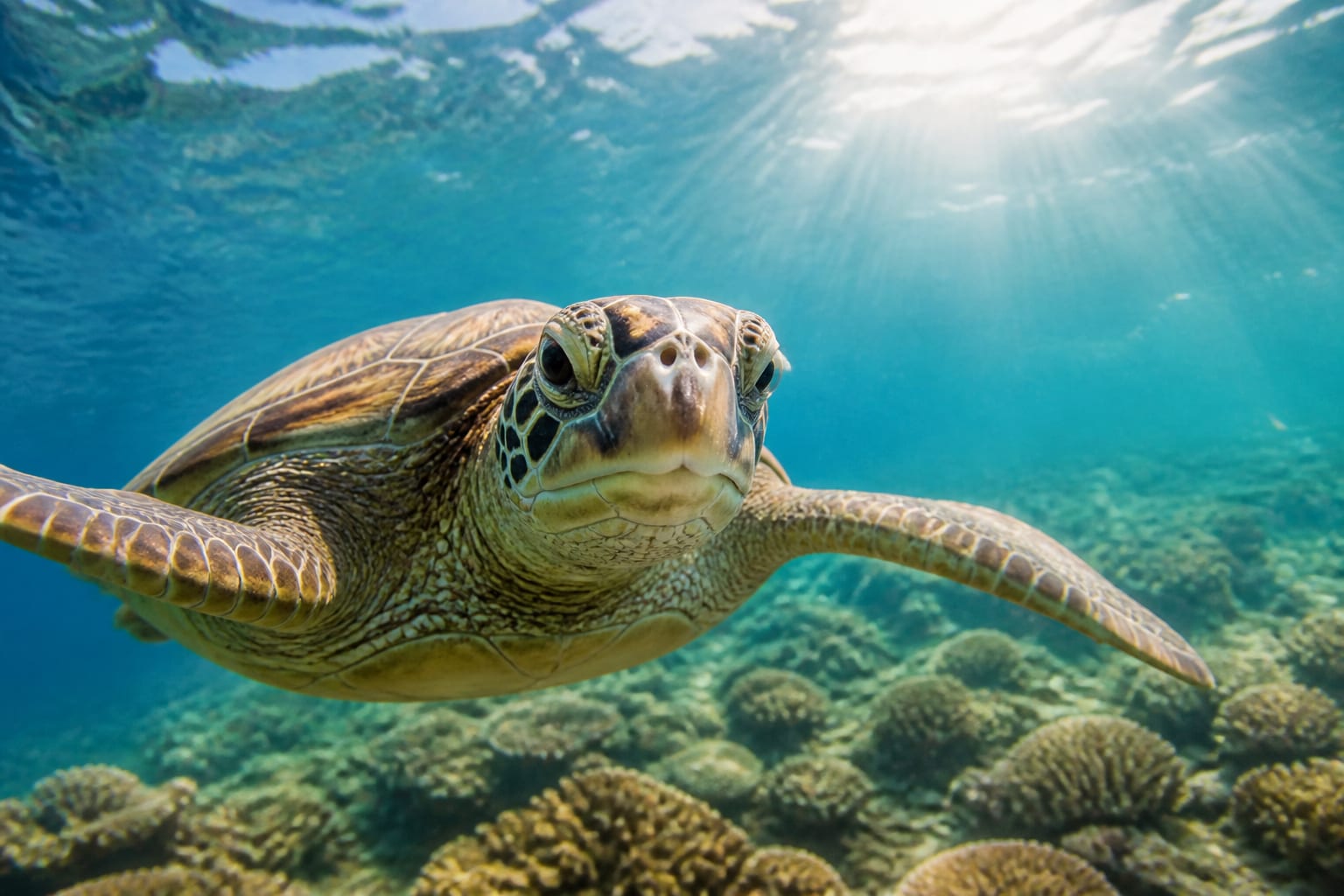A Diver Saw A Flash Of Orange — Then A Sea Turtle Swam Straight At Her Asking For Help